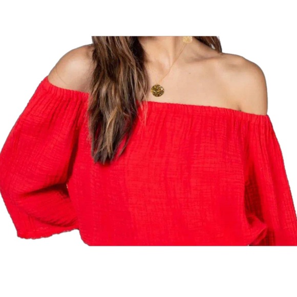 Women’s Michael Stars Isabel Convertible Gauze Top Size S - Picture 2 of 9